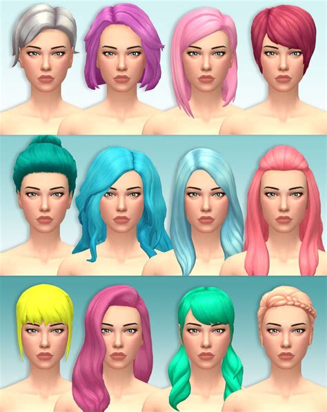 Sims 4 Ccs The Best Ea Hair Recolors By Lotti Die Zweite