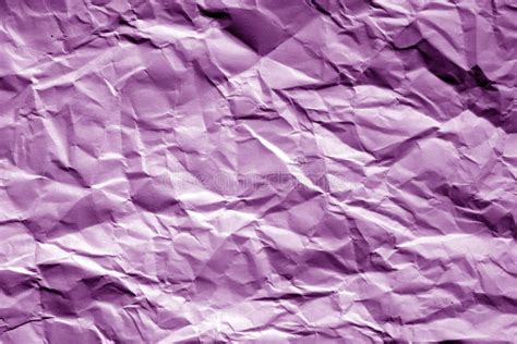Crumpled Sheet Of Paper In Purple Tone Stock Image Image Of Page