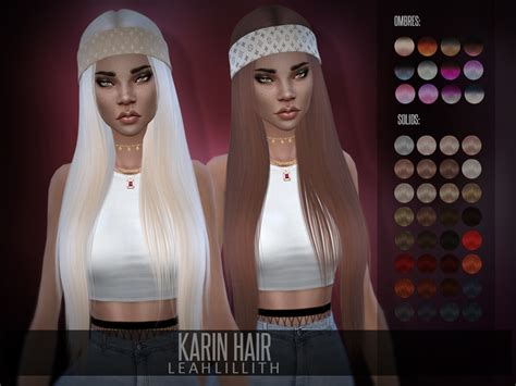 The Sims Resource Leahlillith Karin Hair