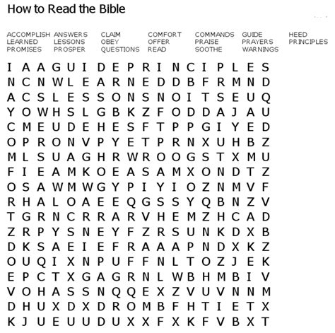 Online Bible Word Search Printable Pages Hubpages