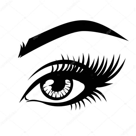 Free for commercial use no attribution required high quality images. Eyelash Extension Logo Vector Illustration Eye Eyelashes ...