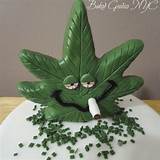 Marijuana Shaped Cake