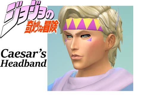 The Sims Resource Jojos Bizarre Adv Caesar Zeppelis Headband