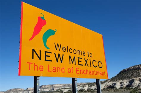 Yellow Welcome To New Mexico Sign Couture Law