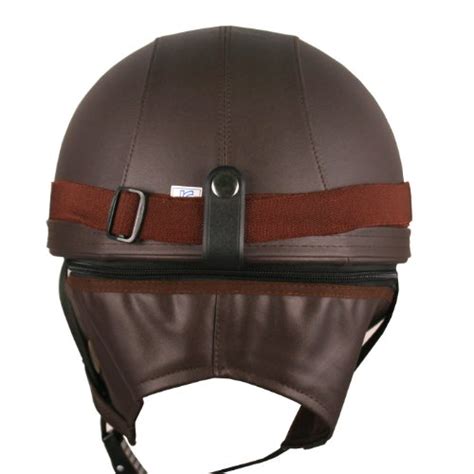 Купить Leather Brown Motorcycle Goggles Vintage Garman Style Half