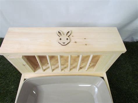 Large Rabbit Bunny Hay Feeder And Litter Pan Combo Sifting Etsy