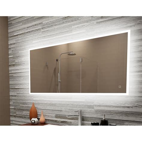 Suite Mirror Reflection Dimmable Led Lighted Frosted Edge Bathroom
