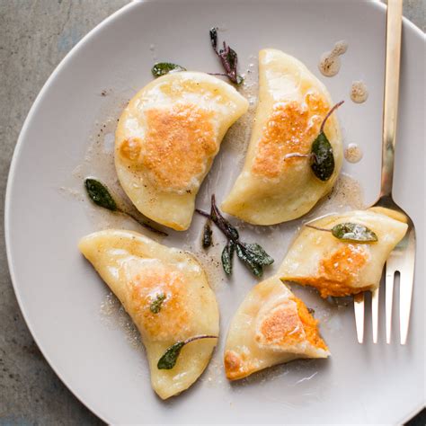 Roasted potatoes are an easy, delicious side dish especially when roasted alongside your chicken or beef or pork roast. Sweet Potato Pierogi with a Sage Brown Butter Sauce Recipe ...