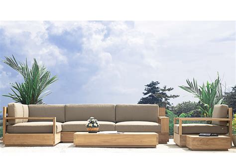Outdoor Patio Teak Sofa Sectionals And Dining Tables Furniture
