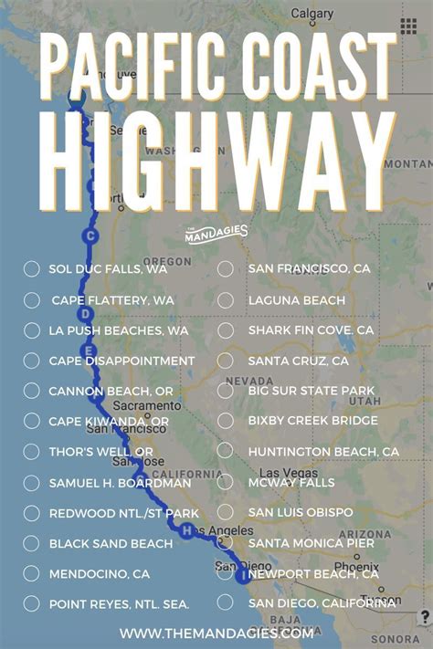 The Perfect Pacific Coast Highway Road Trip Itinerary 25 Stops 3 Itineraries The