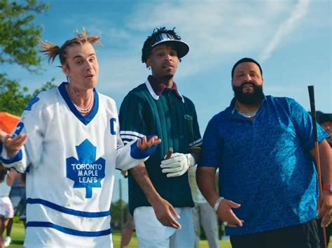 21 Savage Justin Bieber And Dj Khaled Outfits In Let It Go Video