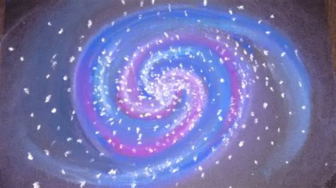 How To Draw A Galaxy With Chalk Pastels Saminspire Youtube
