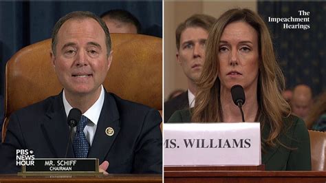 Watch Schiffs Full Follow Up Questions For Vindman And Williams Trumps First Impeachment