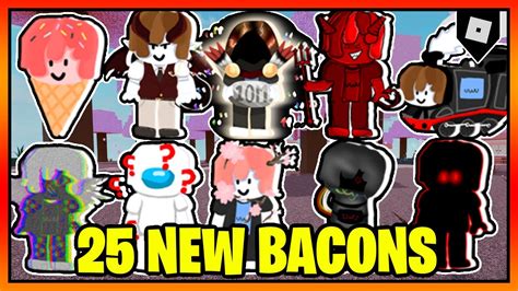 How To Get All 25 New Bacons In Find The Bacons Roblox Youtube
