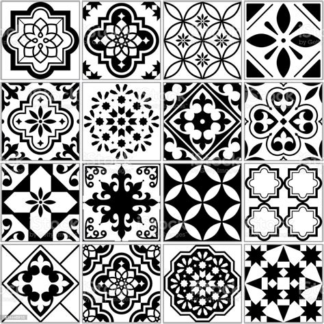 I love drawing seamless patterns. Vector Tile Pattern Lisbon Floral Mosaic Mediterranean ...