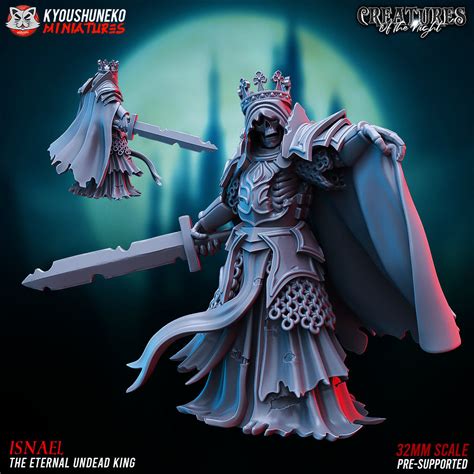 Wight King Undead Multiple Scales Resin 3d Printed Miniature R