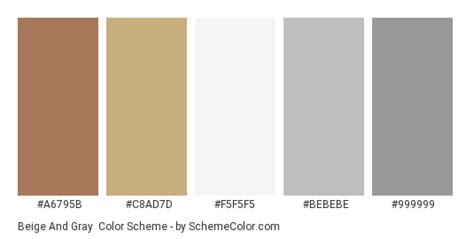 Beige And Gray Color Scheme Gray