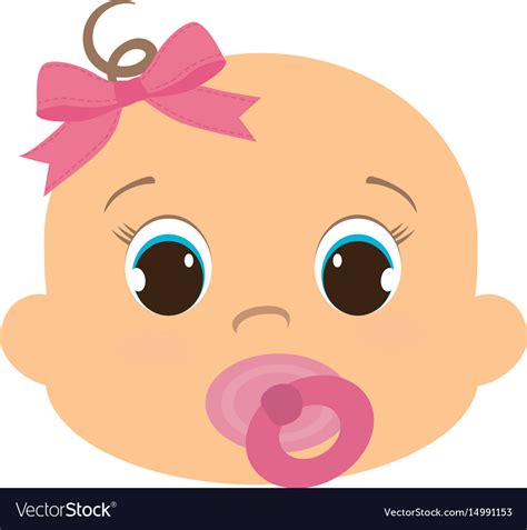 Cute Baby Icon Royalty Free Vector Image Vectorstock