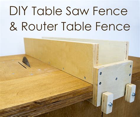 Diy Table Saw Fence And Router Table Fence Free Plan 9 Steps With