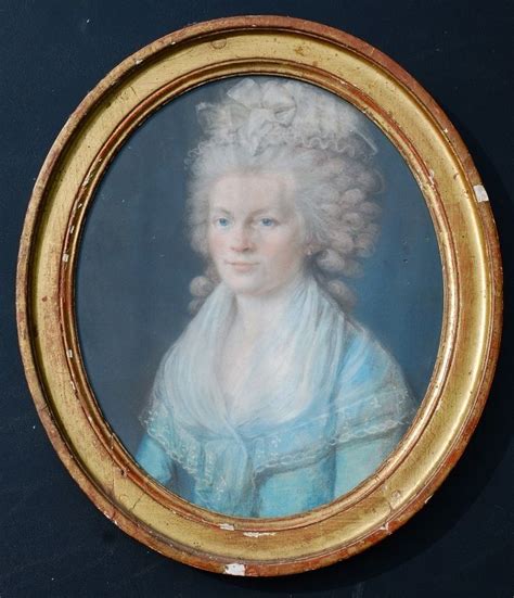 18th Century French Pastel Portrait Of A Woman Pastel