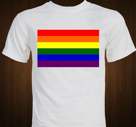 Gay Pride Lgbt Pride Rainbow Flag T Shirt Ebay
