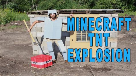 Real Minecraft Tnt Explosion Dynamite It Youtube