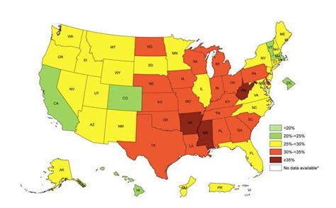 Which State Is The Most Obese Full Rankings Across America Us Patch