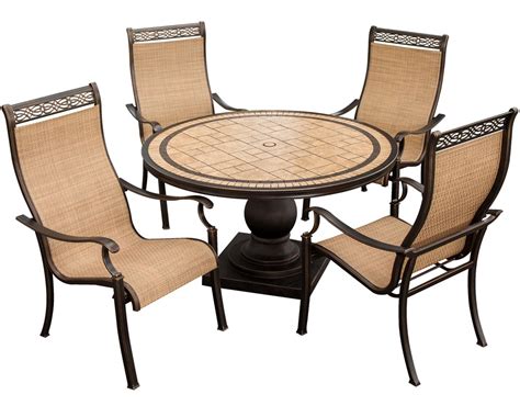 Maybe you would like to learn more about one of these? Monaco MONACO5PC 5-Piece Outdoor Dining Set, 4 Sling-back ...