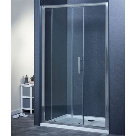 aqua i 6 single sliding shower door 1000mm x 1800mm high