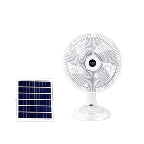 Rechargeable Fan Solar Charging With Solar Panel 12 Inch 16 Inch Large