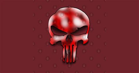 Red Punisher Skull Punisher T Shirt Teepublic