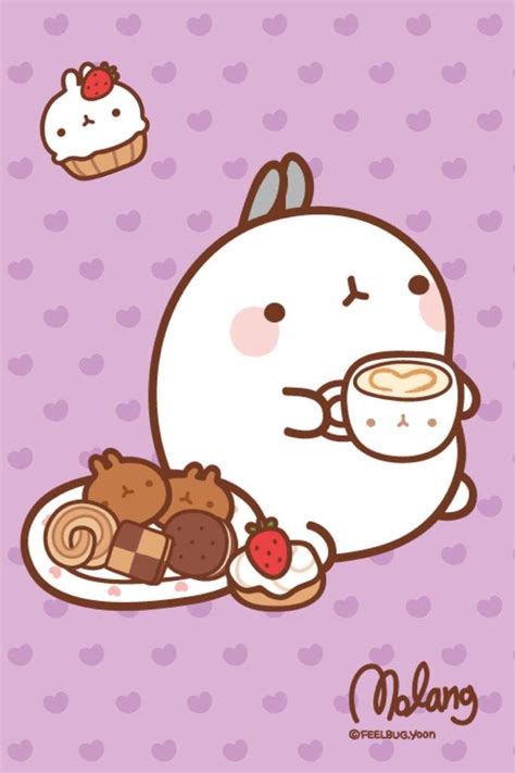 Molang Kawaii Bunny The Word 몰랑 Molang Comes From The Korean 몰라 Molla