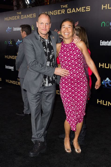 Woody Harrelson And Wife At The World Premiere Of The Hunger Games