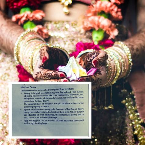 Regressive Mindset School Textbook Promoting Merits Of Dowry Sparks
