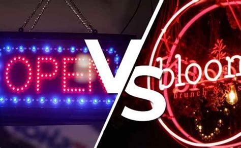 Led Vs Neon Signs Find Out Which One Is Better Signs Express