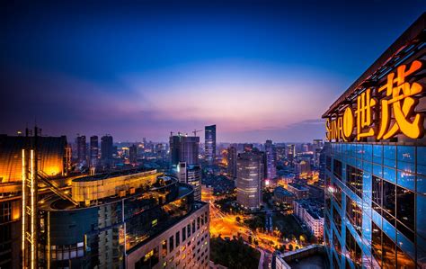 Urban City Night Shanghai China Wallpapers Hd Desktop And Mobile