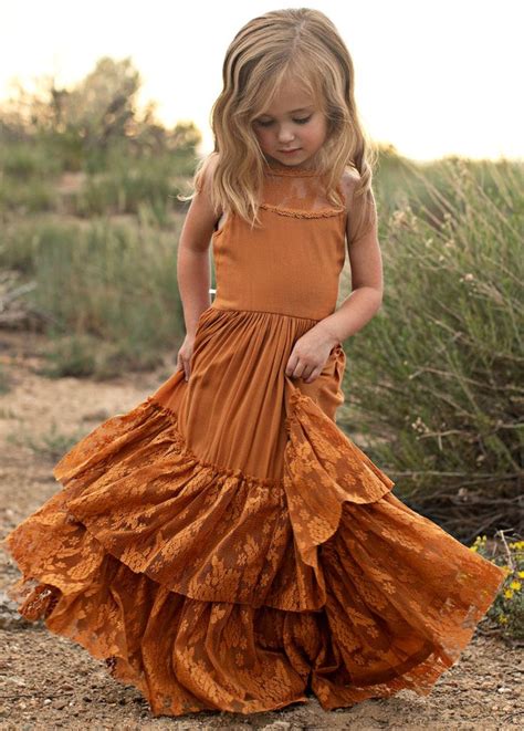 New Catrin Dress In Marigold Flower Girl Dresses Boho Girl Lace