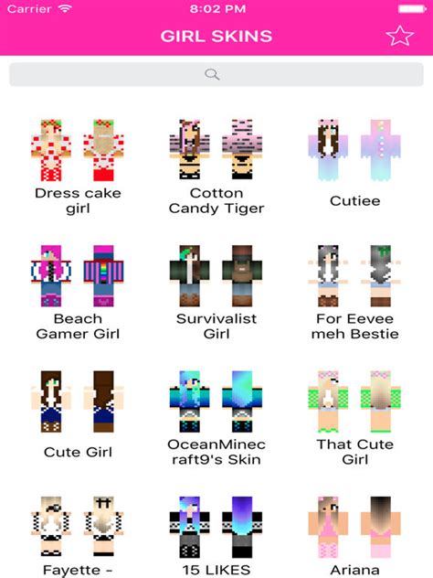 Girl Skins For Minecraft Pe Pocket Edition Best Free Skins For Mcpe