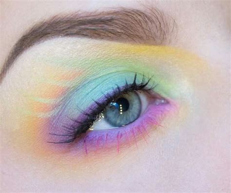 Pin By Sammy Johnson On Beauty Pastel Eyeshadow Rainbow Makeup