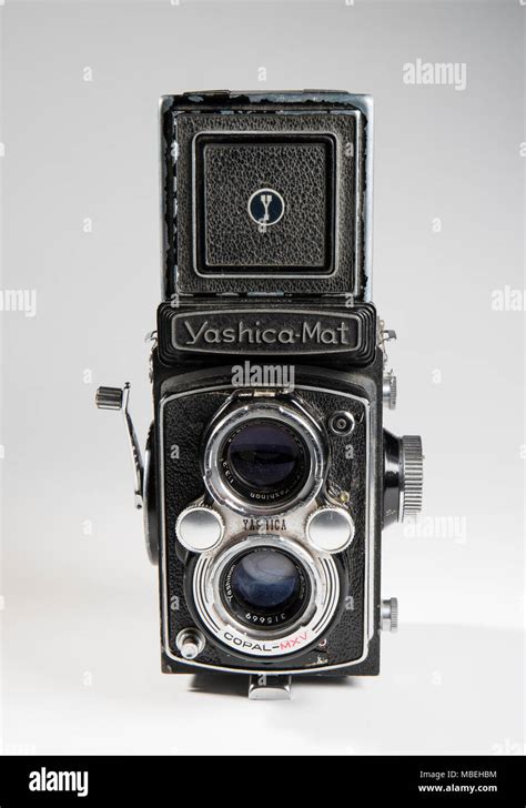 Antique Yashica Mat Twin Lens Reflex Roll Film Camera From The 1960s