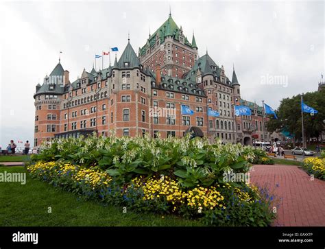 Chateau Frontenac Hotel Quebec City Canada Stock Photo Alamy