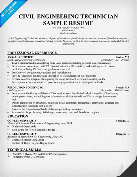 Proven civil engineering professional with strong technical and organizational skills. Civil Engineer Fresher Resume Pdf - sblogvegalo