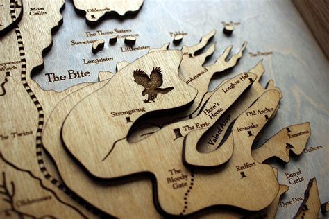 3d Topographic Map Of Westeros From Game Of Thrones Handmade Crafts