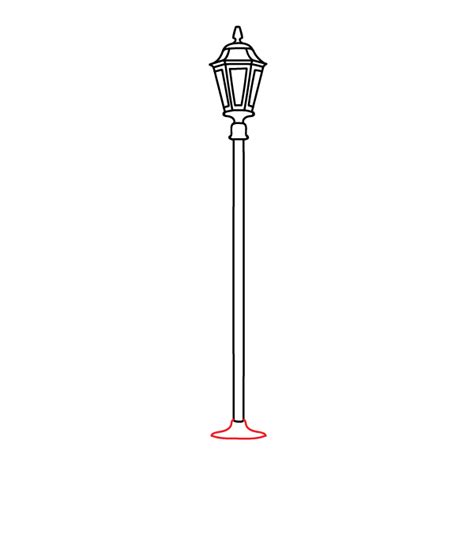 How To Draw A Street Lamp Step 11 Street Lamp Lamp Tattoo Easy