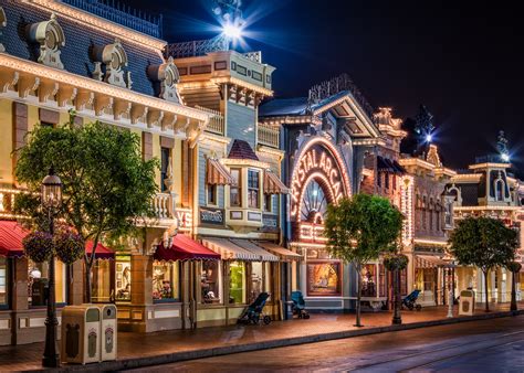 Fondos De Pantalla Eeuu Disneyland Main Street Anaheim California