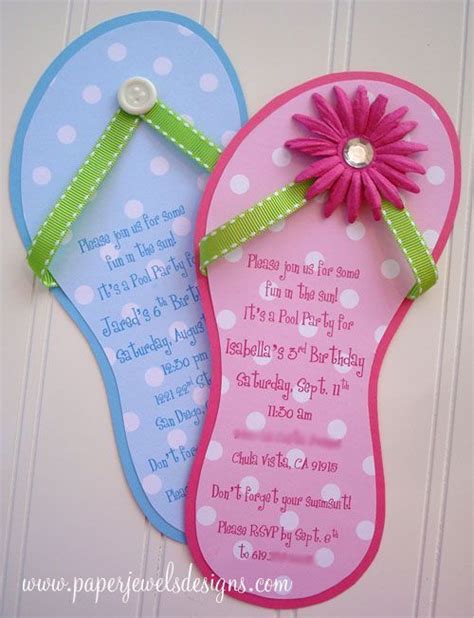 Free Printable Flip Flop Invitations