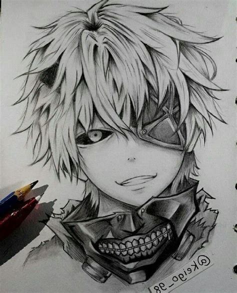 Black And White Pencil Sketch Anime Girl Drawing Eye Patch Anime Girl Drawings Anime Drawings