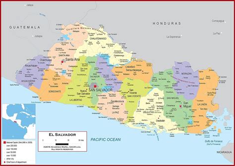 El Salvador Cities Map
