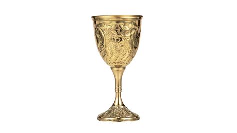 Design Toscano S The King S Royal Chalice Embossed Brass Goblets