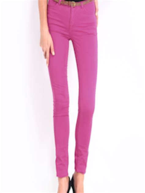 Buy Only Women Pink Trousers Trousers For Women 334035 Myntra